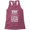 I Am A March Women Racerback Tank
