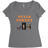 Never Forget Women's Triblend Scoop T-shirt