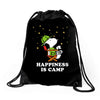 Happiness is Camp Drawstring Bags