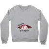 disculpame ya es agosto white girl black print Crewneck Sweatshirt