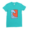 Wave Ladies Fitted T-Shirt