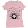 headphones Ladies Fitted T-Shirt