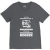 Never Underestimate A Granddad With An Engineer Degree V-Neck Tee