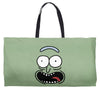 pickle rick face Weekender Totes