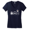 eat sleep archery Women's V-Neck T-Shirt