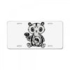 panda (3) License Plate