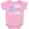 hope love cure stomach cancer awareness Baby Bodysuit