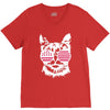 cat usa V-Neck Tee