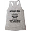 Super October Girl Racerback Tank