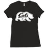 cali bear Ladies Fitted T-Shirt