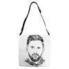 lionel messi 2 Adjustable Strap Totes