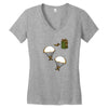 go go go go Women's V-Neck T-Shirt