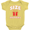 size matters Baby Bodysuit