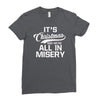 it's christmas and we're all in misery Ladies Fitted T-Shirt