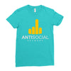 antisocial Ladies Fitted T-Shirt