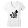 zero bothers given Women's V-Neck T-Shirt