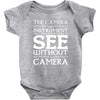 see without a camera Baby Onesie