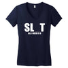 slut slu t all i need is u you bucks night stag gag parody spoof funny Women's V-Neck T-Shirt