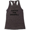 Justice For Grenfell Racerback Tank