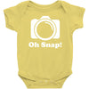 oh snap camera Baby Onesie