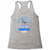 party rock gym i work out lmfao sexy and i kow it Racerback Tank