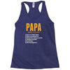 Papa Noun Definition Racerback Tank