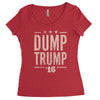 dump trump Women's Triblend Scoop T-shirt