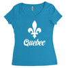 quebec canada Women's Triblend Scoop T-shirt