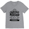Queens Are Born In February V-Neck Tee