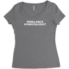 freelance gynecologist Women's Triblend Scoop T-shirt