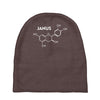 janus molecule funny retro tv utopia fashion science series Baby Beanies
