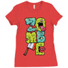 zombie font Ladies Fitted T-Shirt