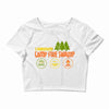 camp fire swamp Crop Top