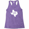 home texas outline Racerback Tank