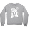 world's okayest dad funny Crewneck Sweatshirt