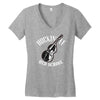 rockin' it old school bass Women's V-Neck T-Shirt