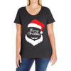 santa claus merry christmas Ladies Curvy T-Shirt
