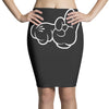rude hands, ideal gift or birthday present. Pencil Skirts