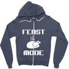 mens feast mode Zipper Hoodie