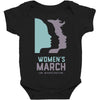 women's march 2017 on washington Baby Bodysuit