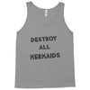 destroy all mermaids girls Tank Top