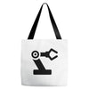black robot Tote Bags