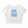 shark week live every week Crop Top