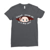 May Peeking Out Baby Boy Ladies Fitted T-Shirt