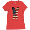 jake paul x american flag Ladies Fitted T-Shirt