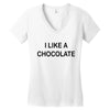 i like a chocolte Women's V-Neck T-Shirt