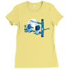 night owl Ladies Fitted T-Shirt