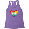 Yes Lgbt Heart Racerback Tank