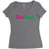 TEENFRESH Women's Triblend Scoop T-shirt