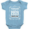 vintage made in 1959 perfectly aged a living legend Baby Bodysuit